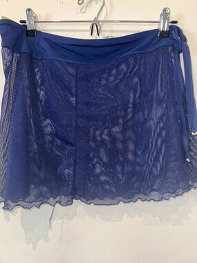 Swim Systems Blue Sheer Mesh Swim Skirt